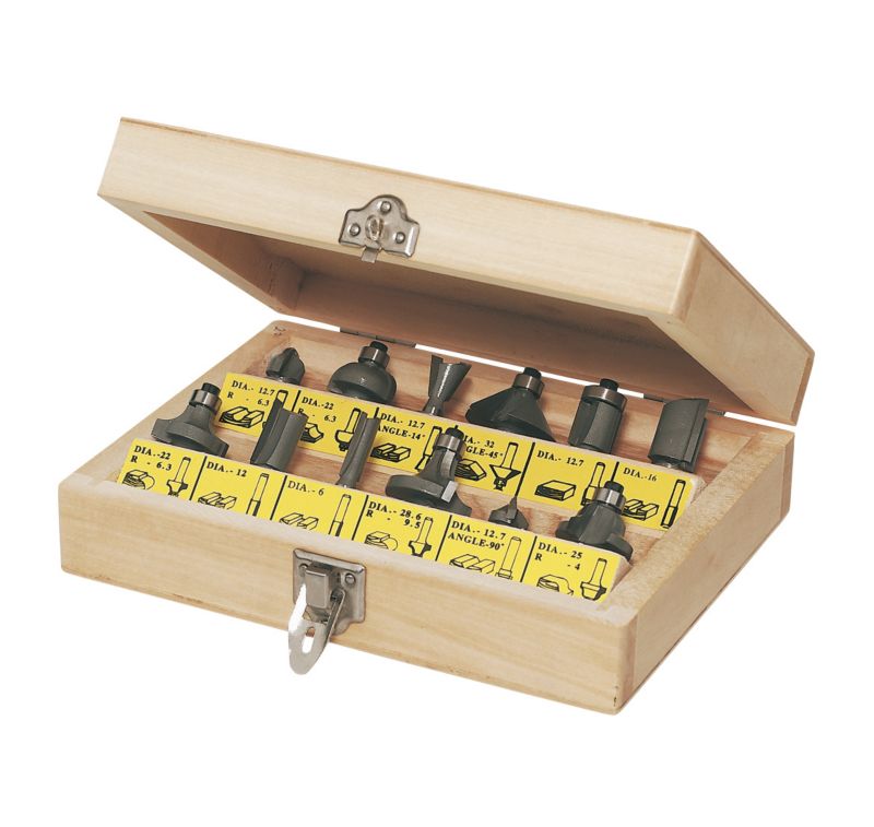 Carbide Tipped Router Bit 12Pieces