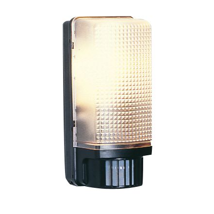 Outdoor Wall Light with PIR in Black