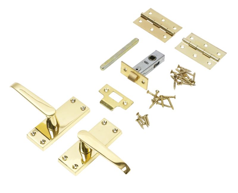 Victorian Door Handle Brass Effect