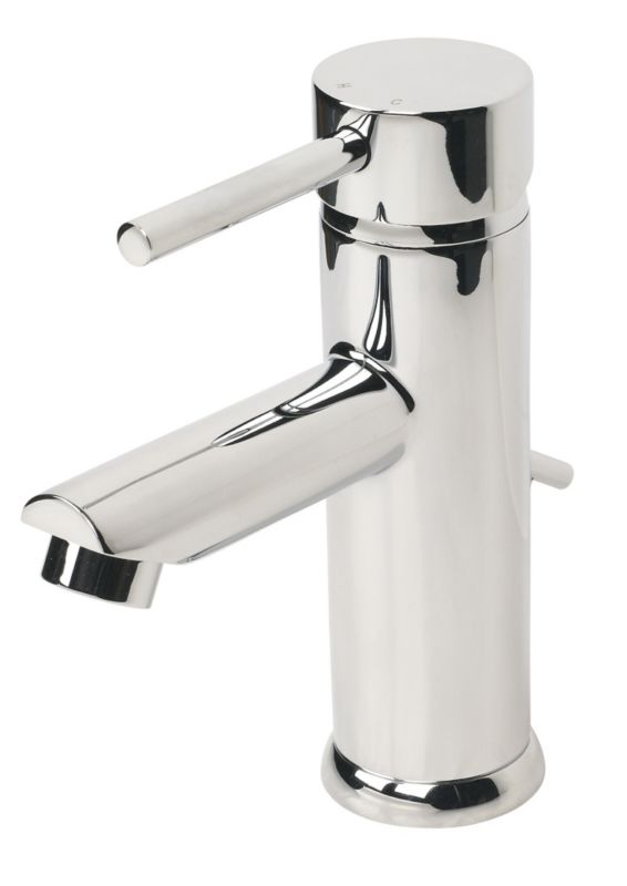 Swirl Essential Mono Basin Mixer Bathroom Tap with Pop Up Waste