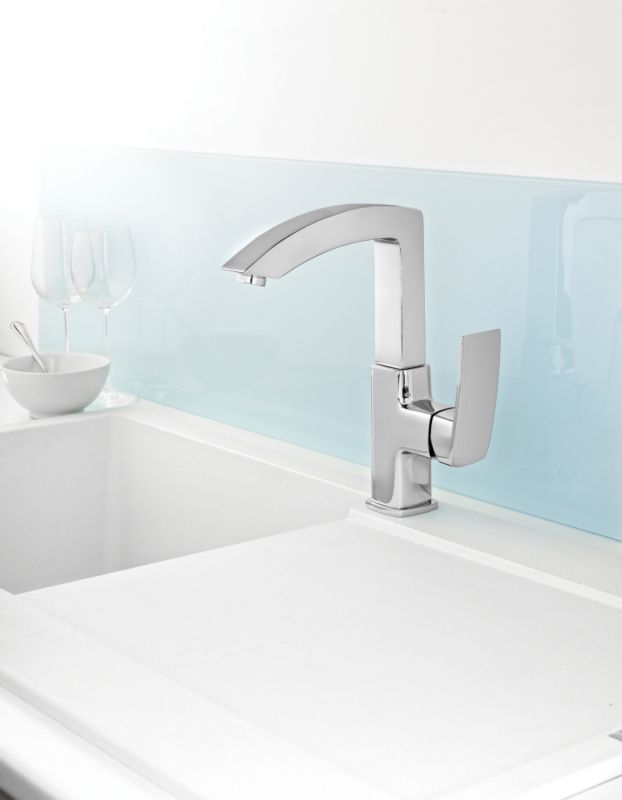 Swirl Design Mono Mixer Tap with Side Lever