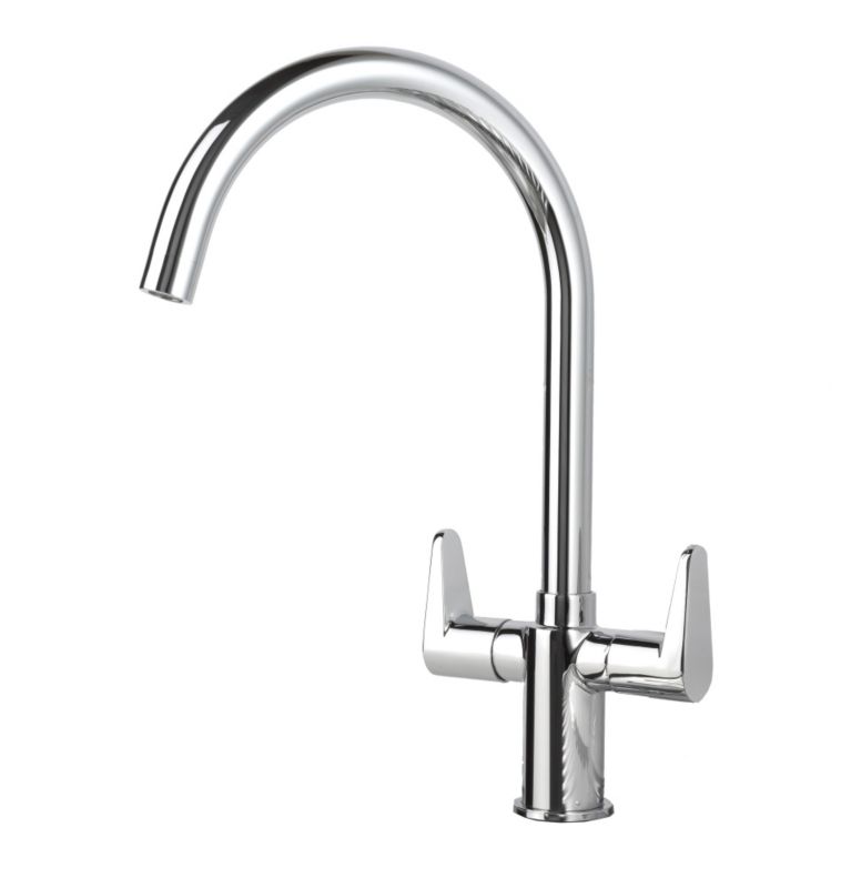 Swirl Rapture Dual Lever Mono Mixer Tap