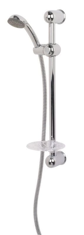 Swirl Chrome Shower Kit with Flexible Shower Head