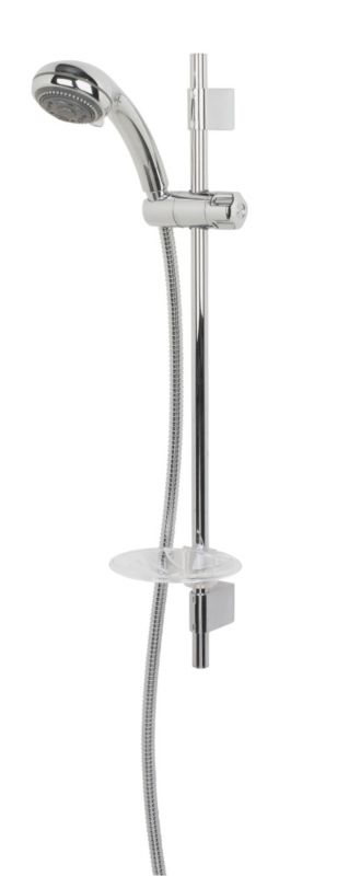 Swirl White Shower Kit with Flexible Shower Head