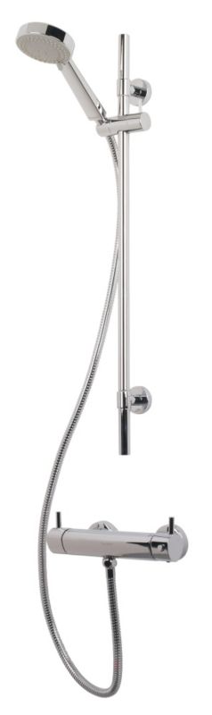 Moretti Acqua Thermostatic Bar Mixer Shower amp Kit Chrome Effect