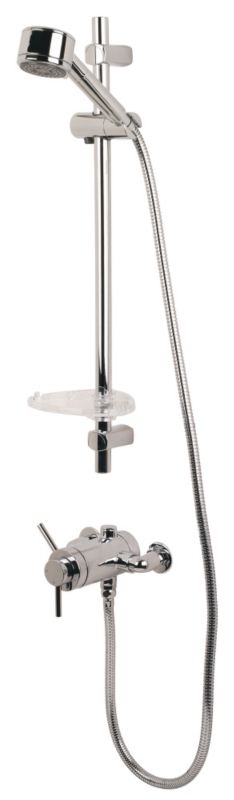 Swirl Essential Thermostatic Chrome Mixer Shower