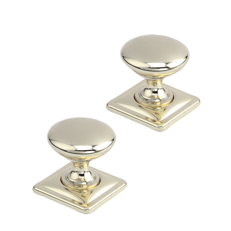 Classic Plate Handles Brass Finish Pack of 2