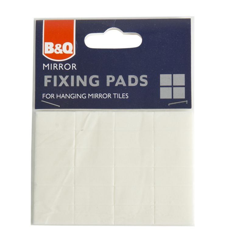 BandQ Mirror Tile Fixing Pads