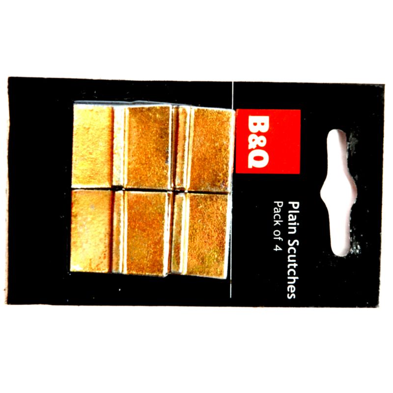 Bandq Plain Scutches Zinc Plated 1 Inch