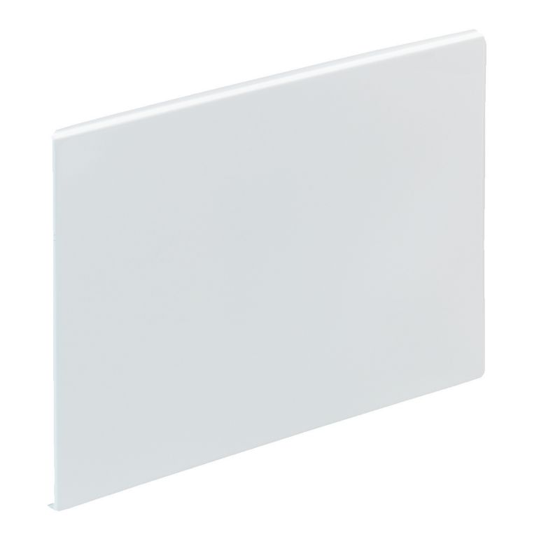 Straight Bath End Panel White (L)700mm