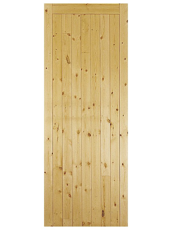 Chindwell BandQ External Pine Cowcroft Door CYPFLB33 (H)1981 x (W)838 x (D)44mm
