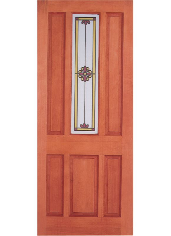 BandQ External Mayfair Dowelled Decorated Glazed (H)2032 x (W)813 x (D)44mm
