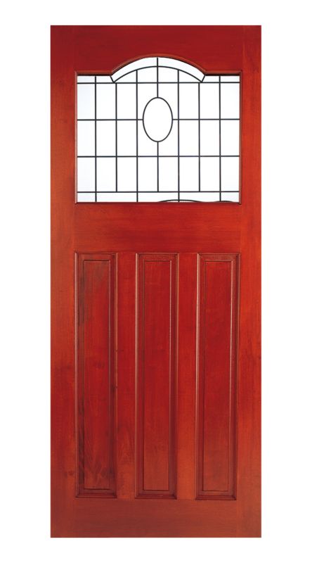Chindwell BandQ External Mortise and Tenon Cambridge Patina Glazed Door GLJCB33 Stained (H)1981 x (W)838 x (D)