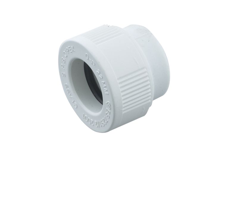 Plumbeasy Pushfit Stop End PE2261 White