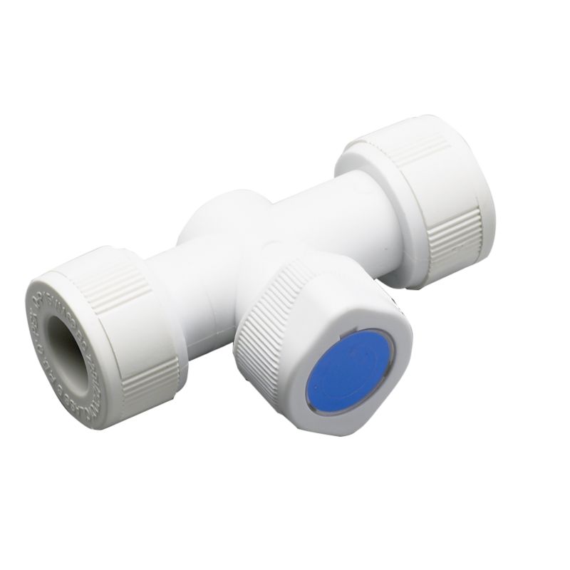 Plumbeasy Pushfit Shut Off Valve PE15600 White