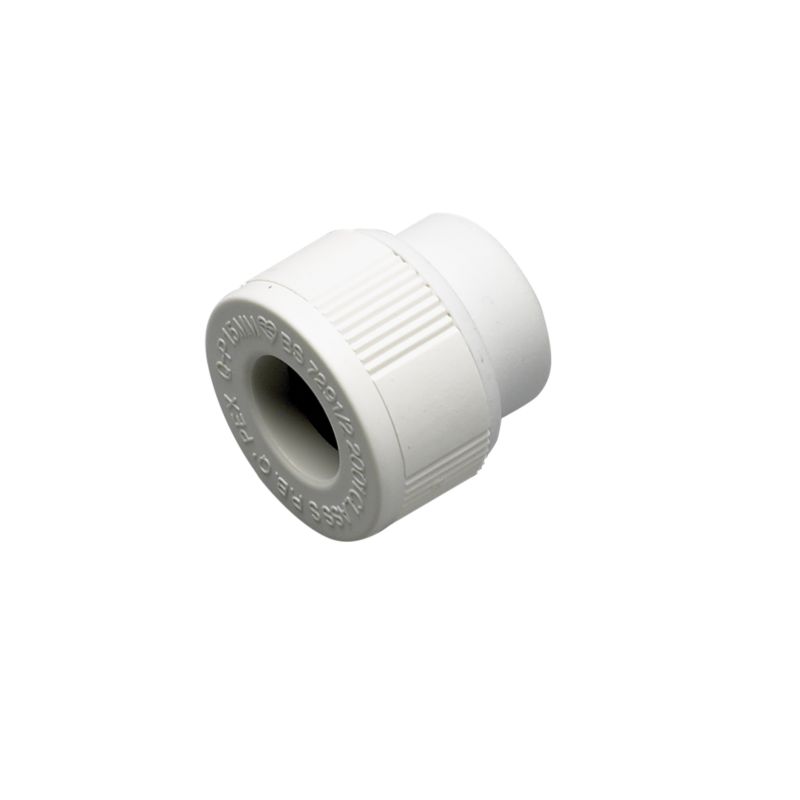 Plumbeasy Pushfit Stop End PE1561 White
