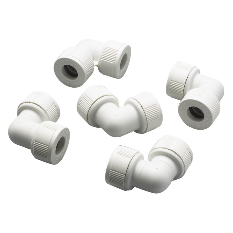 Plumbeasy Pushfit Elbows PEBQ1512 White