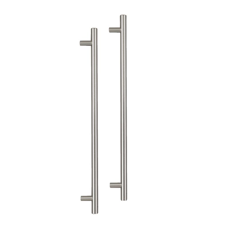 Modern Rod Handles Brushed Nickel Finish 344mm Pack of 2