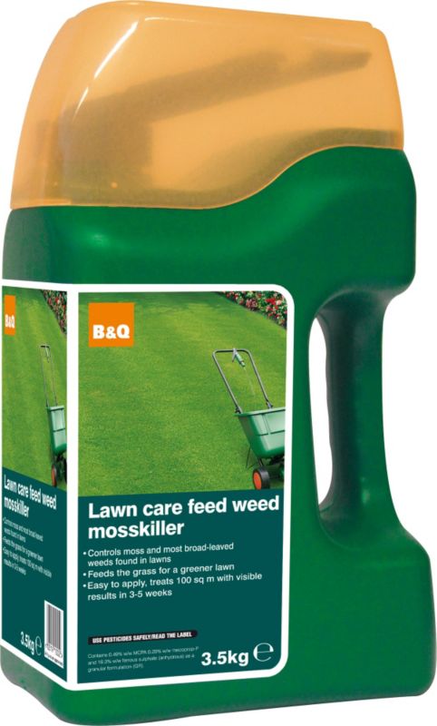 BandQ Lawn Care Feed Weed and Mosskiller 35kg
