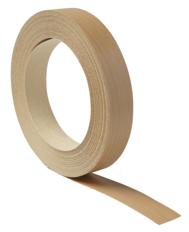 B&Q Iron On Edging Tape Cherry Style (L)10m x (W)21mm