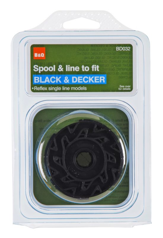 BandQ Spool and Line to Fit Black and Decker Reflex Single Line Electric Trimmers