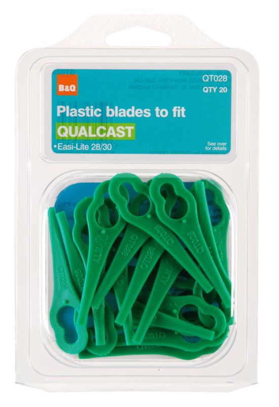 Plastic blades for Qualcast Hover Mowers Green