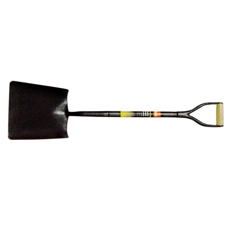 BampQ Heavy Duty Square Mouth Shovel Antique Silver Effect