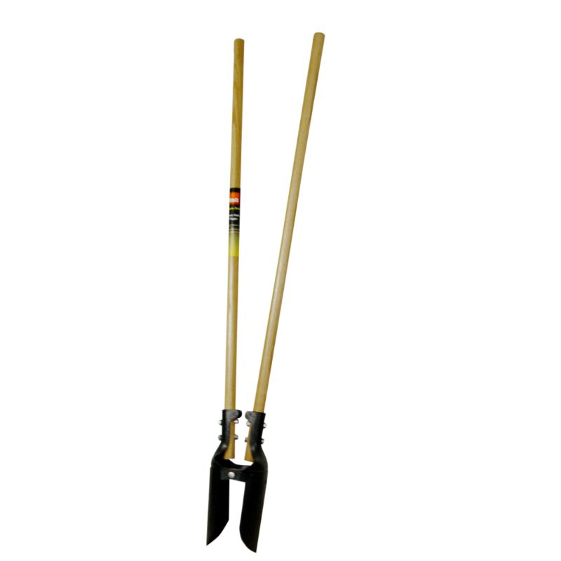 BampQ Heavy Duty Post Hole Digger Antique Silver Effect