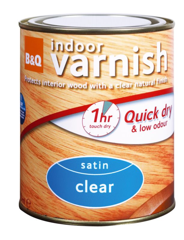 B&Q Quick Dry Interior Varnish Clear 2.5L