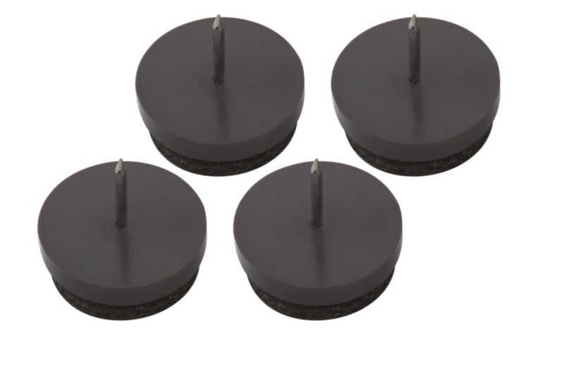 BandQ Round Nail In Glides With Felt 25mm