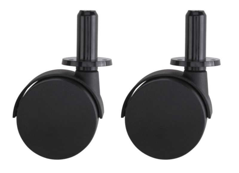 BandQ Castor Twin Wheel With Ferrule Fitting