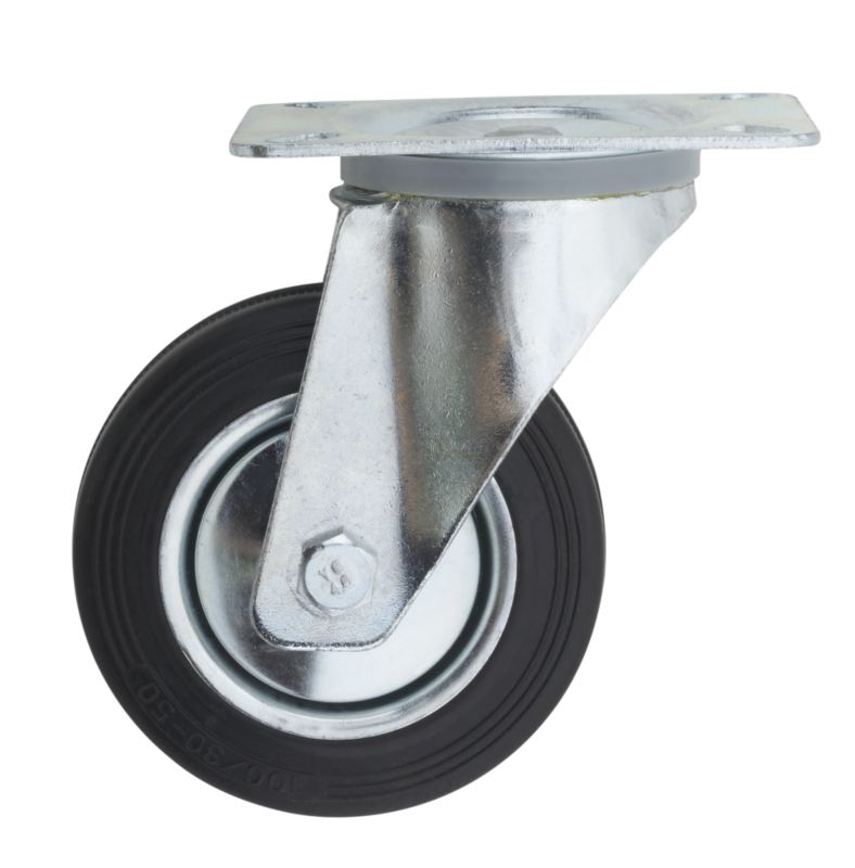 BandQ Castor Plate Fitting 100mm