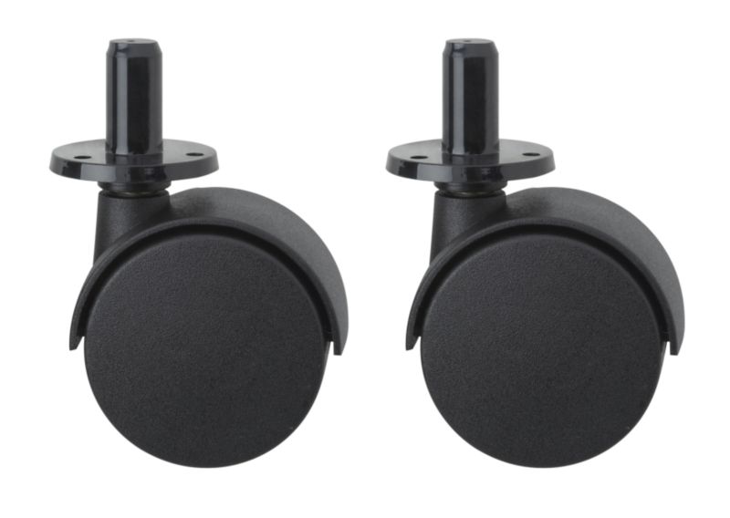 BandQ Castor Twin Wheel Ferrule Fitting