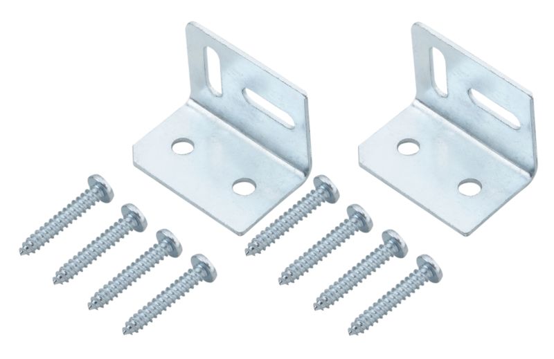 BandQ Adjustable Fixing Bracket Zinc Effect