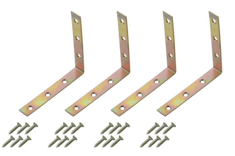 BandQ Corner Brace Zinc Effect