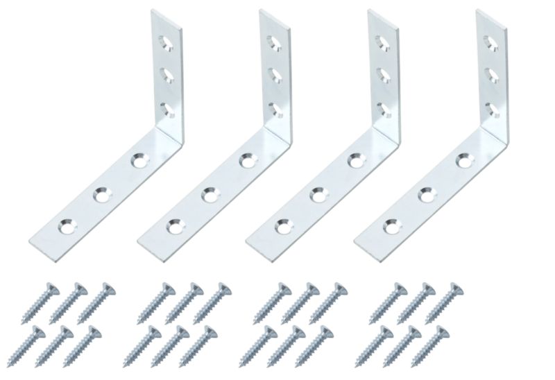 B&Q Corner Brace Zinc Effect