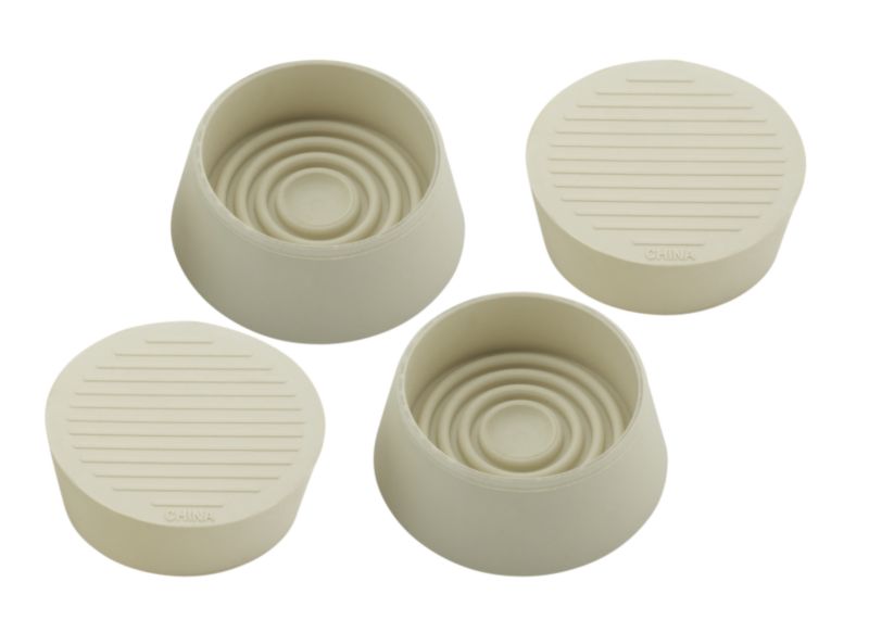 BandQ Non Slip Castor Cup Cream