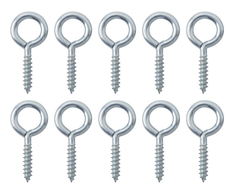 B&Q Screw Eyes Medium  Zinc Plated 30mm