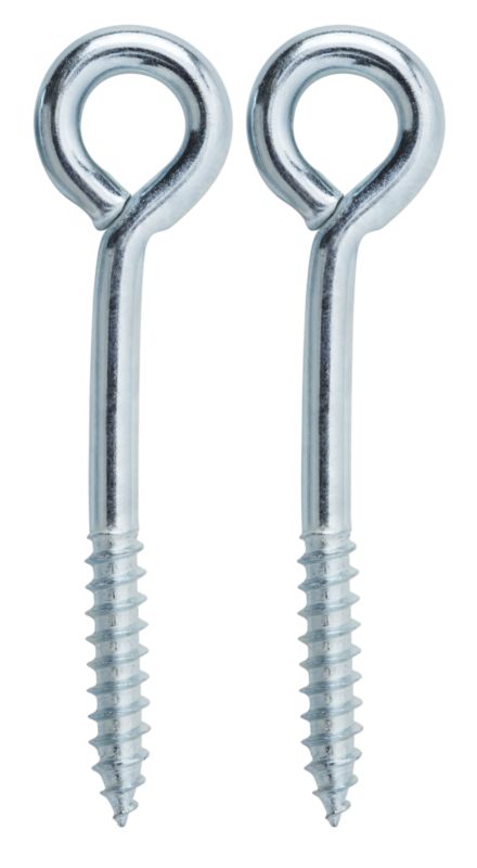 B&Q Vine Eye  Zinc Plated 75mm