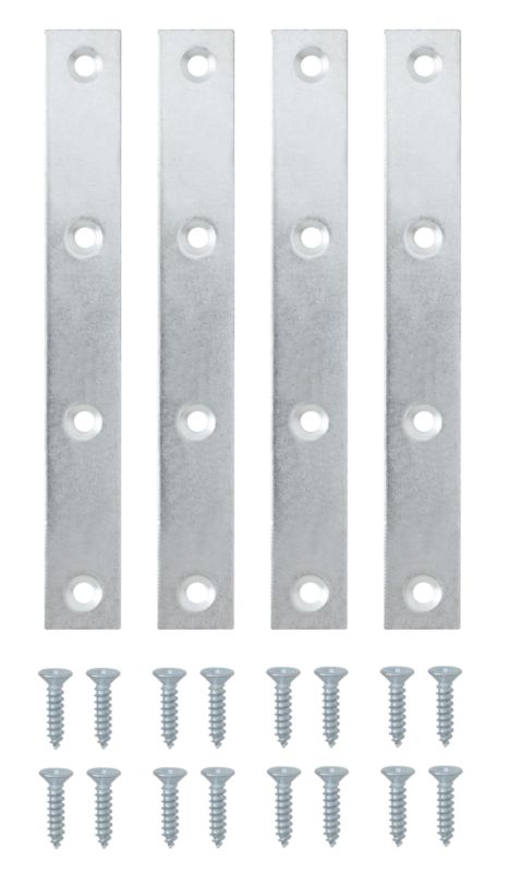 BandQ Mending Plate Zinc Effect 125mm