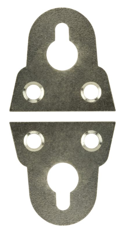 B&Q Slotted Glass Plate  Brass Plated 38mm