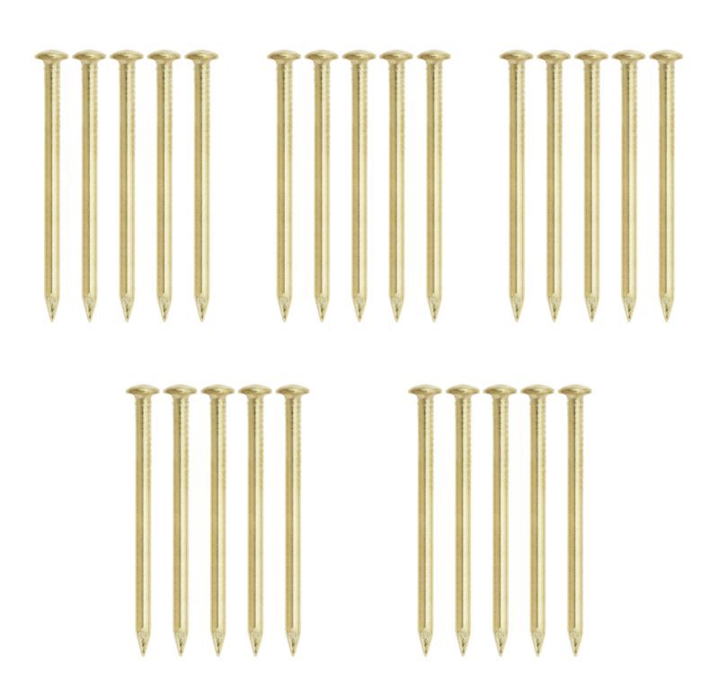 B&Q Picture Pins Brass Plated