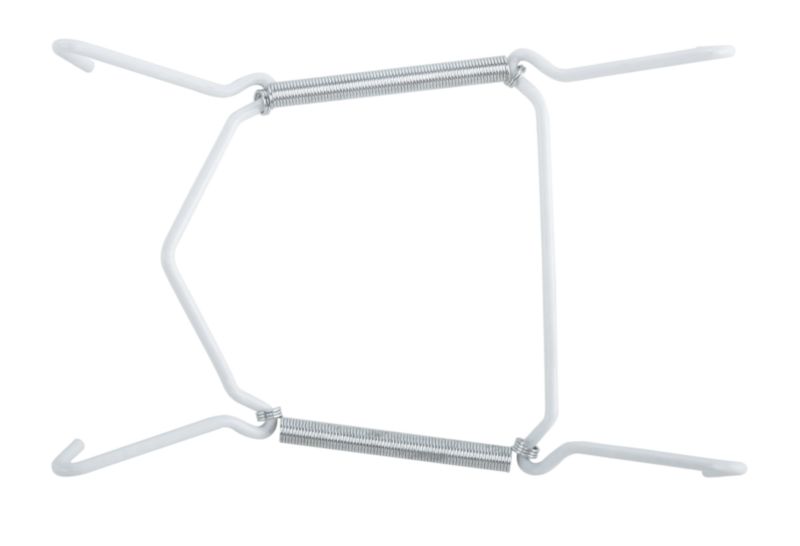 B&Q Plate Hanger  White Diameter 125-170mm