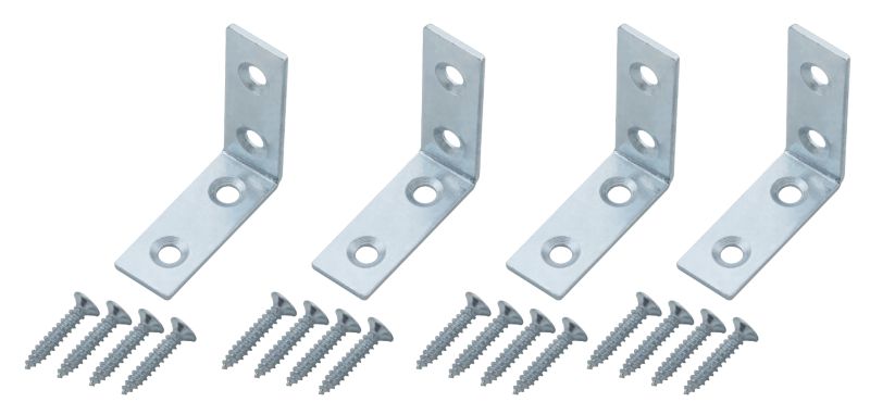 BampQ Corner Brace Zinc Effect 40mm