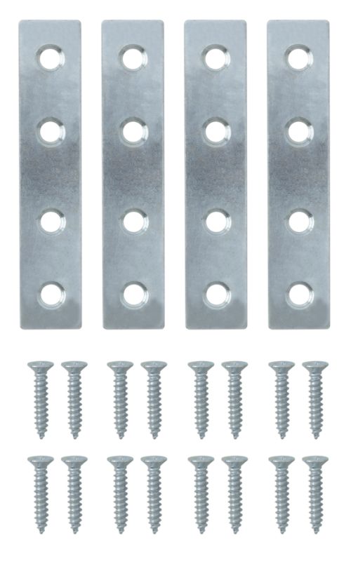 B&Q Mending Plate Zinc Effect