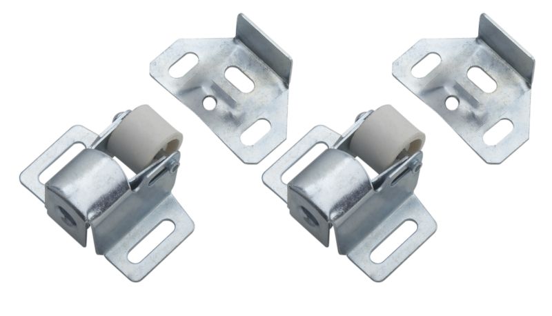 BandQ Single Roller Catch Zinc Effect