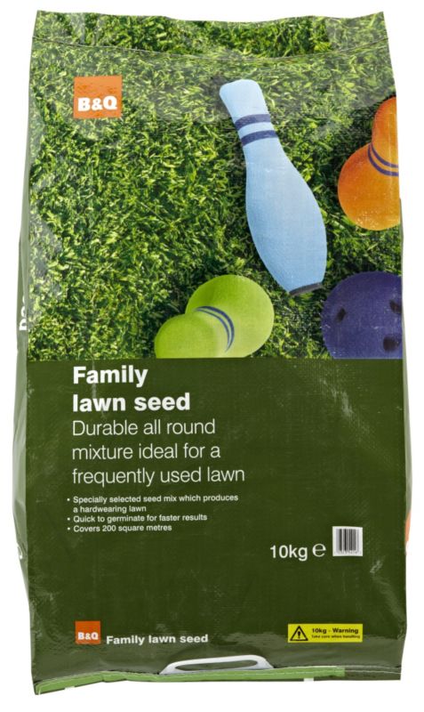 BandQ Family Lawn Seed With Ryegrass