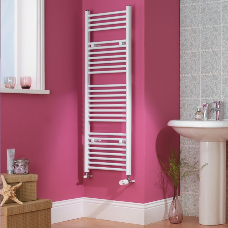 BandQ Ladder Towel Radiator 1500 BTU White