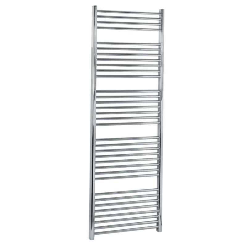BampQ Ladder Decorative Towel Warmer 2230 BTU Chrome Coloured H1674 x W600mm