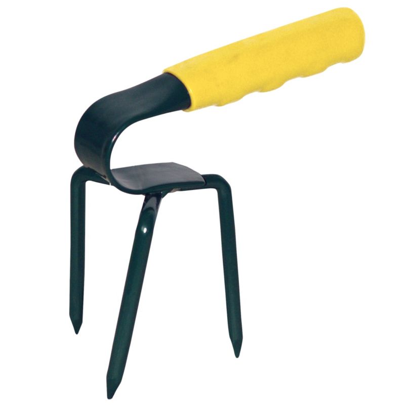 BandQ Mini Prong Cultivator Green